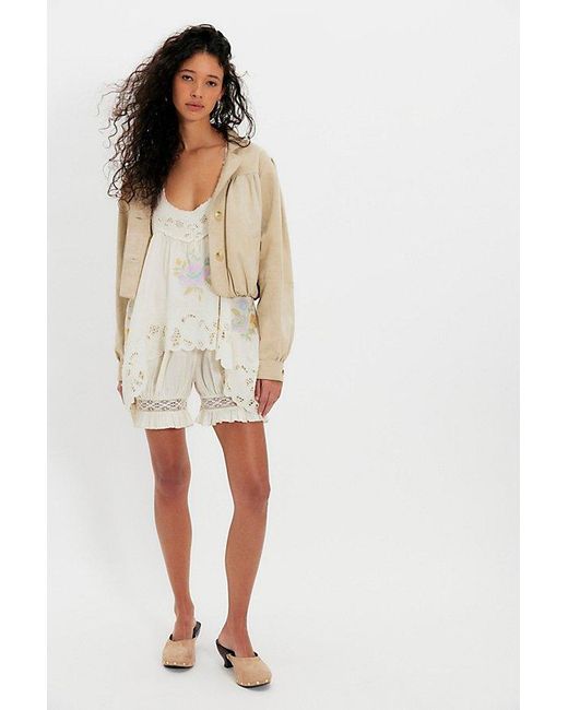 Intimately By Free People Natural Eye Catcher Bloomsie Romper By