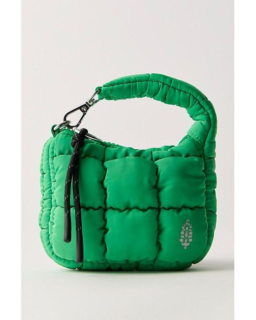 Fp Movement Green Quilted Micro Pouch