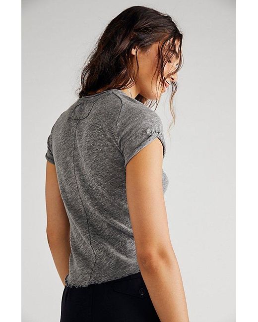 Free People Gray We The Free Be My Baby Tee