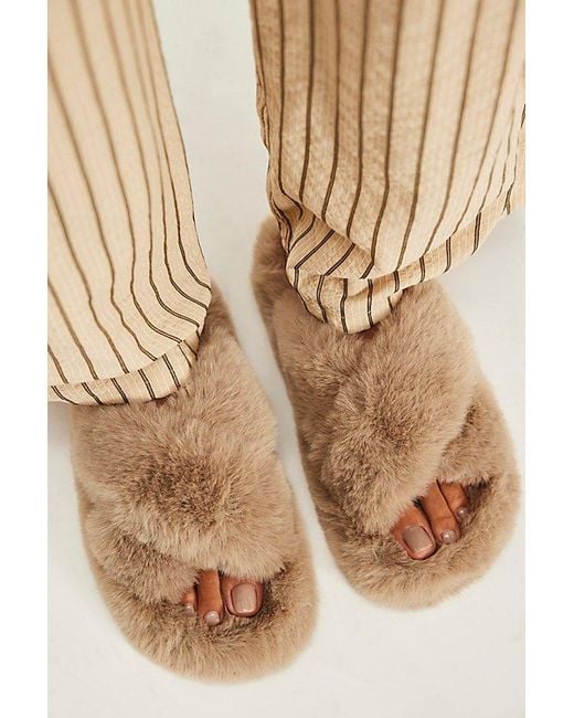 Free People Natural Counting Sheep Slippers