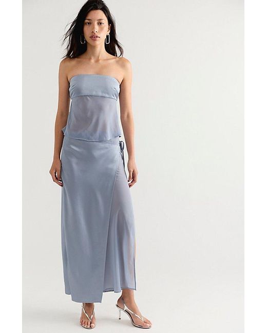 Ownley Blue Ricky Maxi Skirt Set