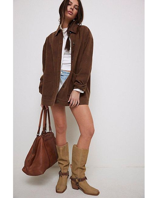 Free People Gray We The Free Denver Double Buckle Boots