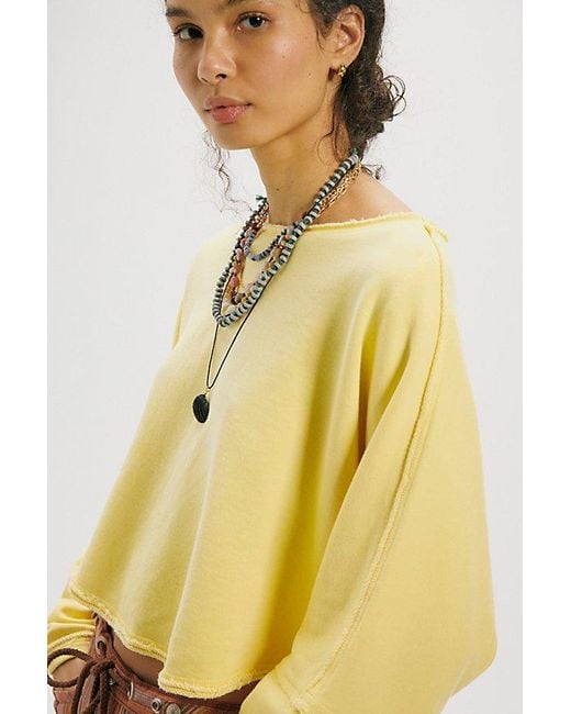 Free People Yellow To The East Pullover