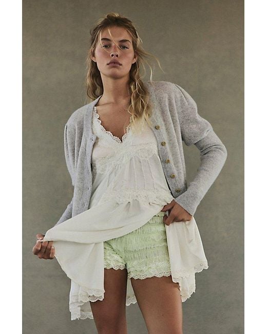 Intimately By Free People White In This Groove Mini Slip Dress By