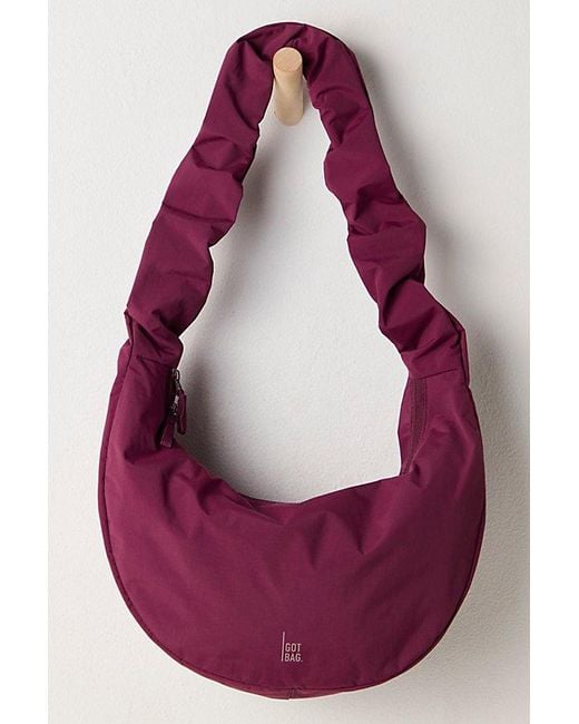 GotBag Purple Got Ruffle Moon Sling Bag By