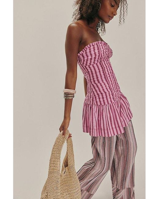 Free People Pink Surefire Mini Dress