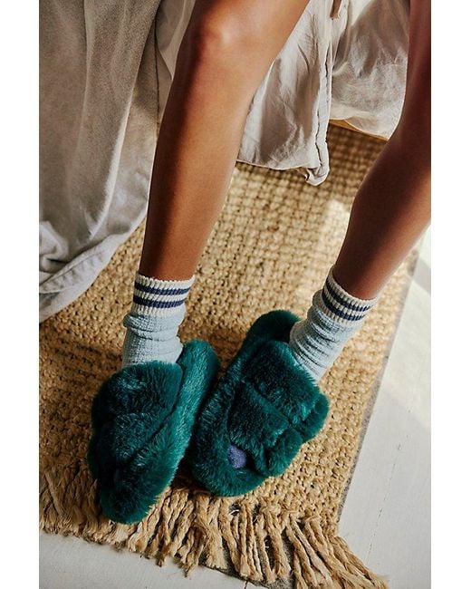 Free People Red Movie Night Slippers