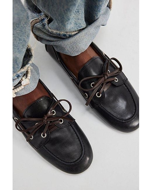 Jeffrey Campbell Blue Yachting Day Suede Boat Shoes