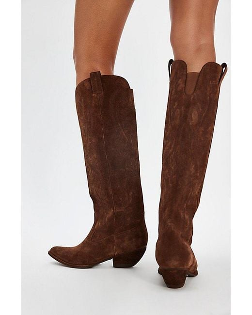Jeffrey Campbell Brown Finn Tall Western Boots By