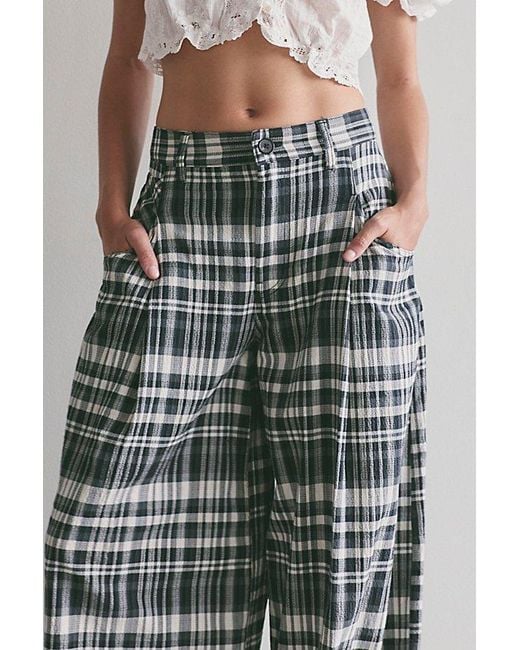 Free People Multicolor About It Baggy Puckered Pants