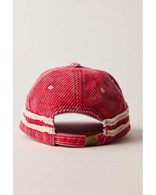 Free People Hollie Varsity Baseball Hat in Red | Lyst display picture 1