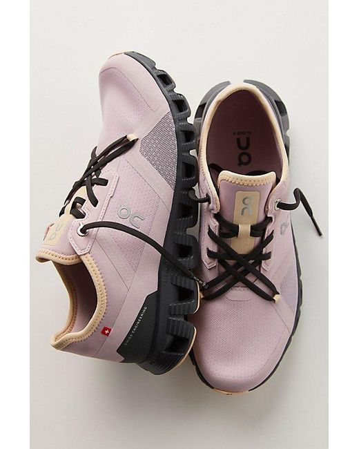 On Shoes Pink Cloud X 3 Ad Sneakers