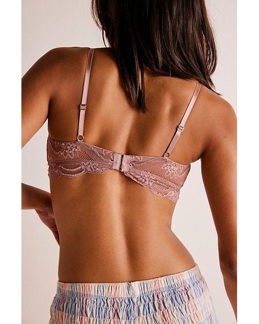 Intimately By Free People Brown Last Dance Lace Triangle Bralette