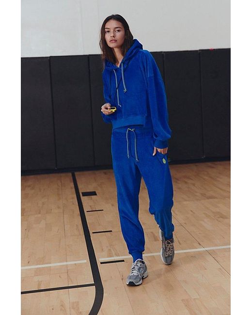 Fp Movement Blue Undefeated Velour Set