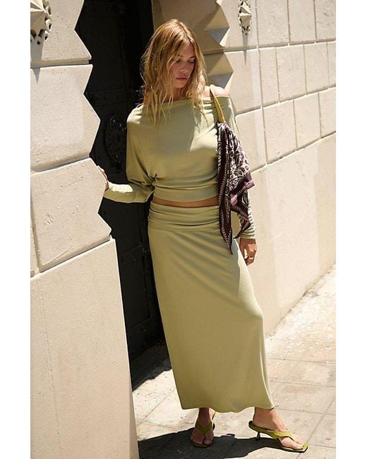 Free People Green Good Feels Sensual Set