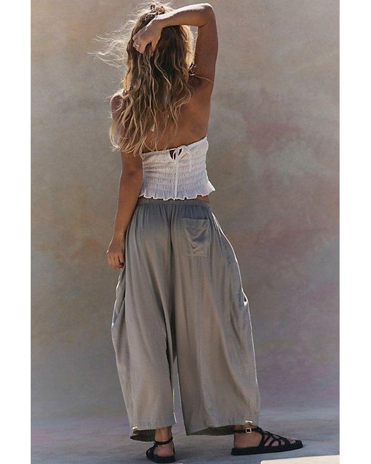 free-est Natural Khloe Smocked Halter Top By