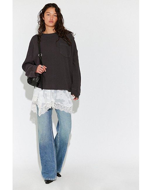 Free People Black We The Free Dawson Pocket Thermal