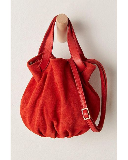 Free People Red Suki Mini Tote