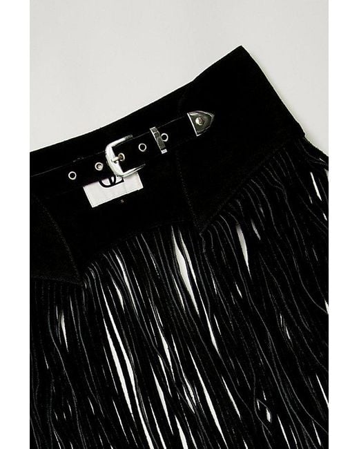 Urban Outfitters Black Clean Stride Skirt Belt