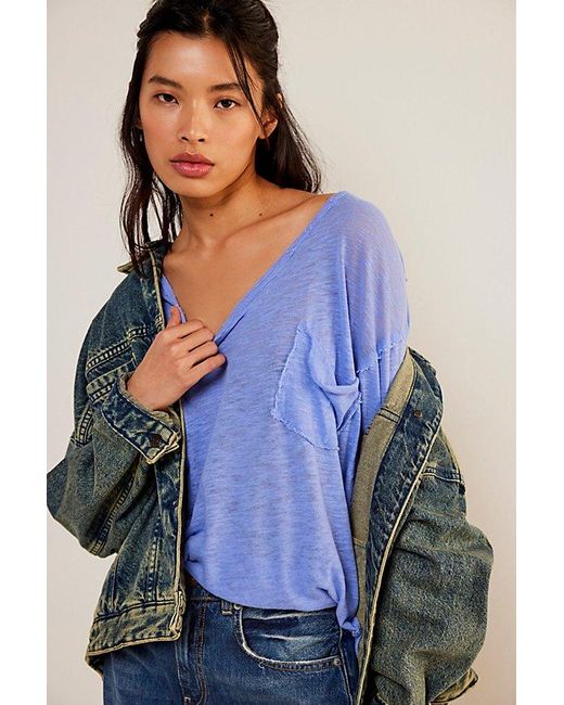 Free People Blue We The Free All I Need Tee
