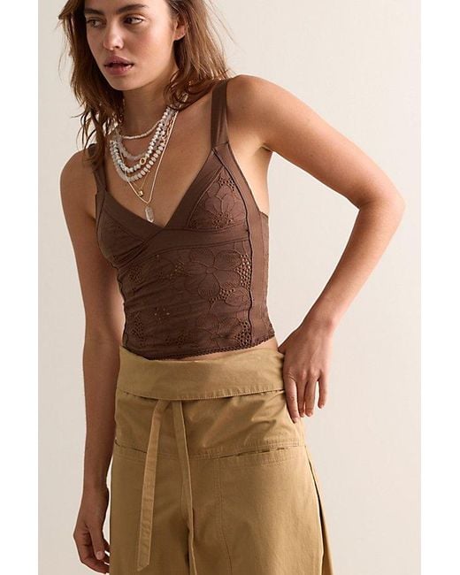 Intimately By Free People Brown Ever Afternoon Triangle Cami By