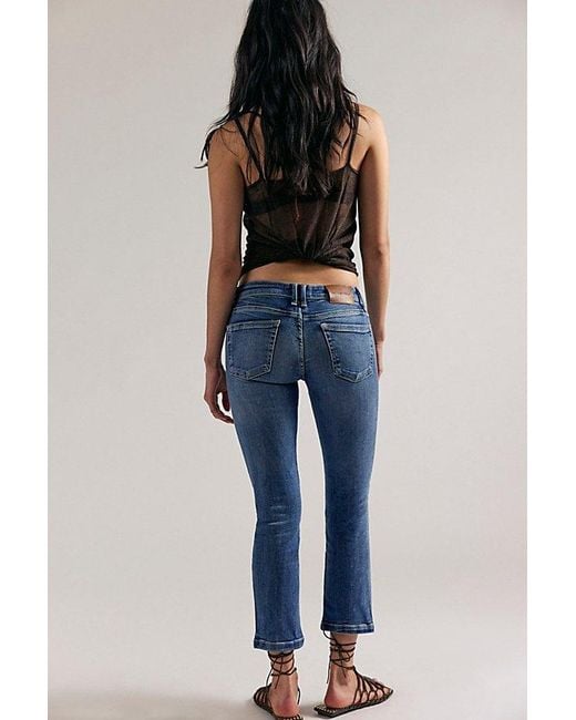 Free People Blue Paloma Low-Rise Cigarette Jeans