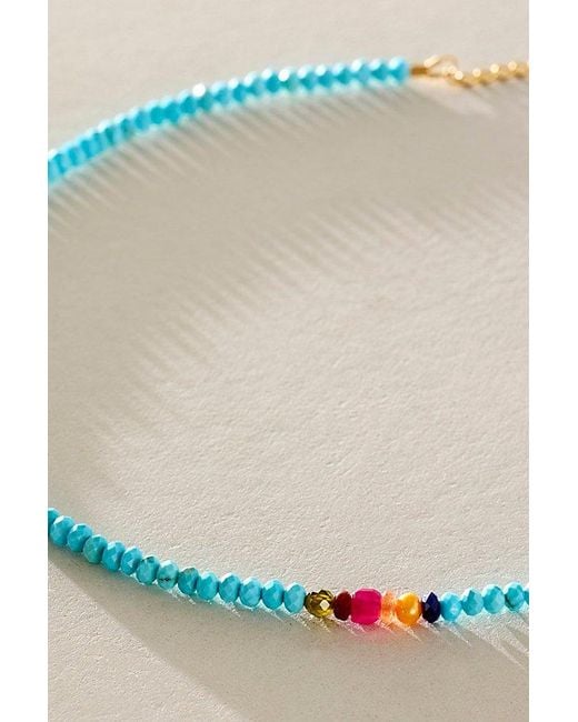 Meredith Waterstraat Blue Stone Necklace