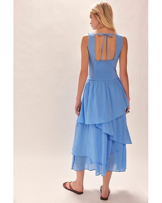 free-est Blue In My Dreams Midi Dress By