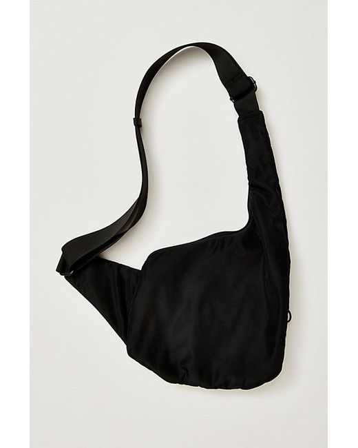 Free People Black Hip Hugger Sling Bag