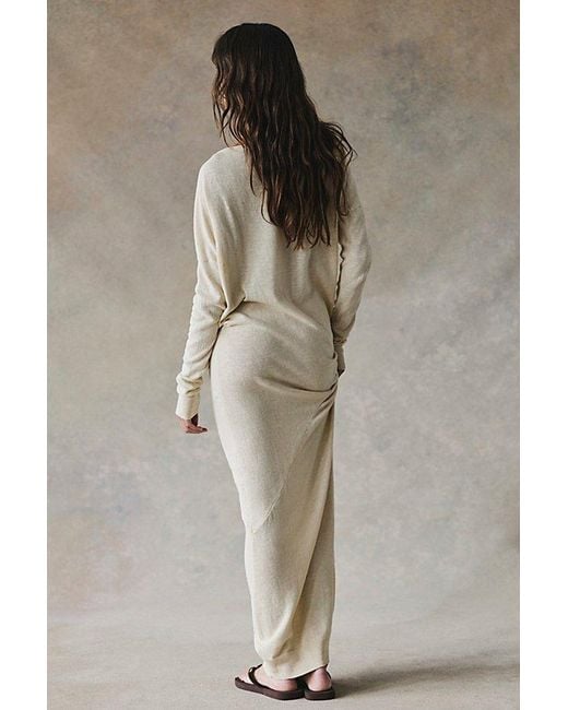 free-est Multicolor Hollis Sweater Midi Dress By