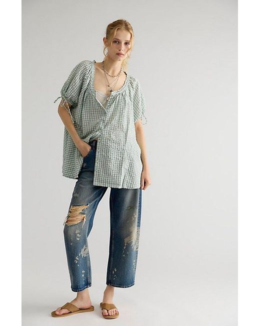 Free People Multicolor Farley Gingham Tunic