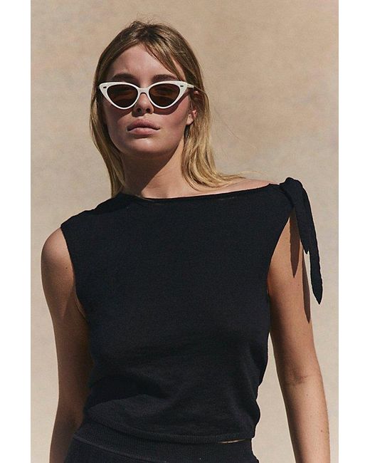 free-est Blue Fran Sweater Skort Set By