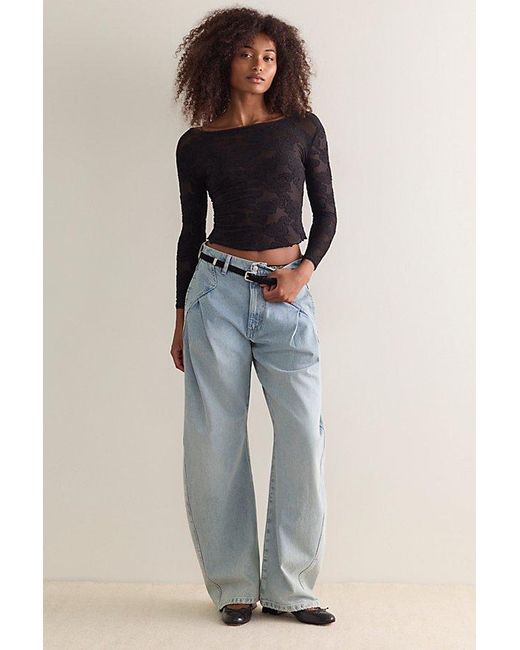 Intimately By Free People Blue Night Shift Layering Top By
