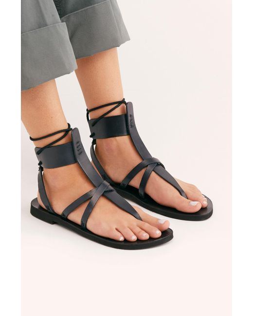 free people black sandals