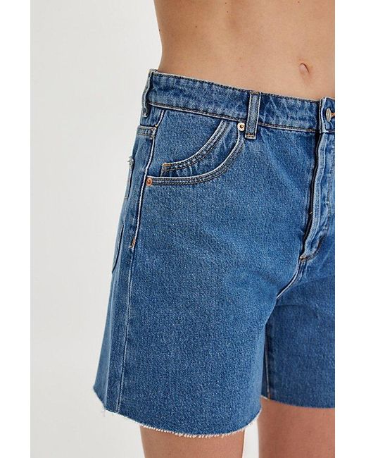 Rolla's Blue 90S Relaxed Shorts