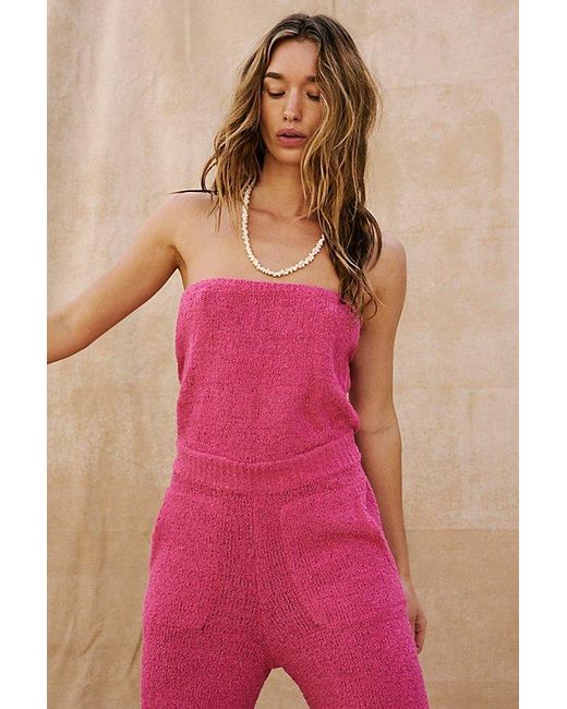 Free People Pink Claire One-piece