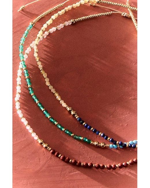 Kozakh Multicolor Fp X Leo Semiprecious Stone Anklet