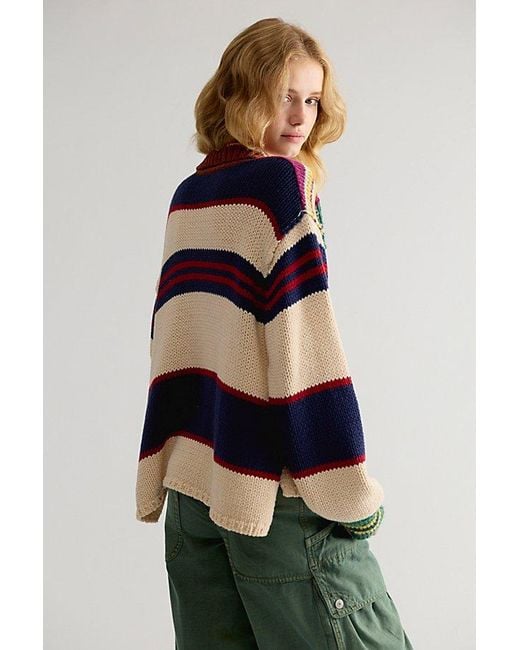 Free People Green Rowhouse Knit Pullover