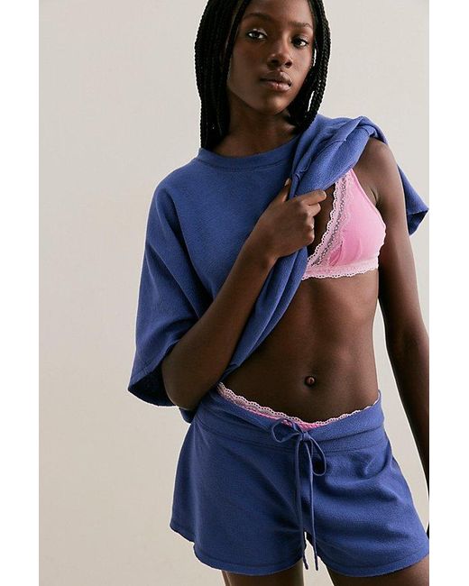 Intimately By Free People Multicolor Staycation Terry Sleep Shorts By
