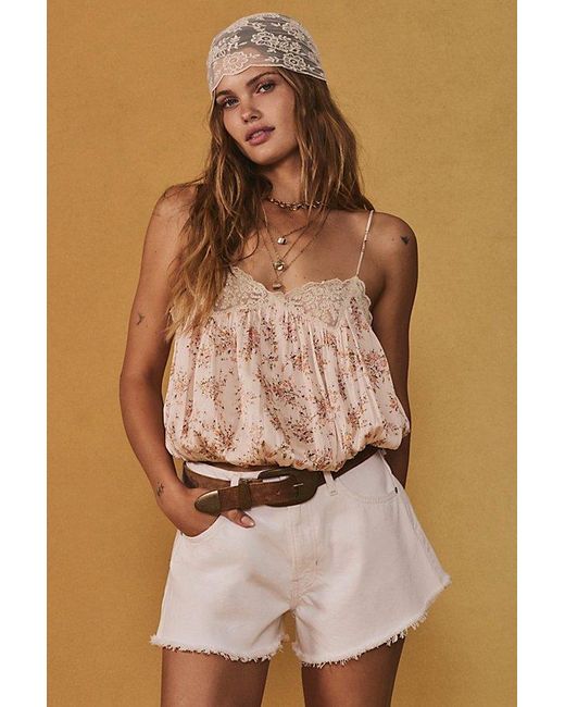Free People Natural Blair Bubble Top
