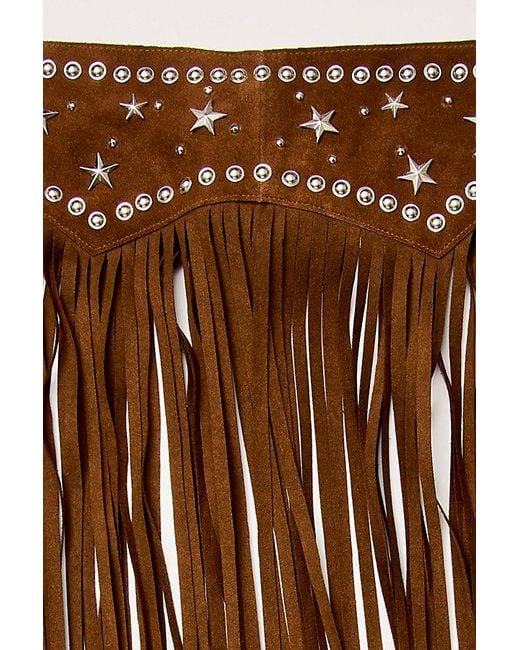 Urban Outfitters Brown Paris Texas Maxi Skirt Belt