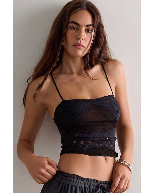 Intimately By Free People Black Bedhead And Boudoir Cami