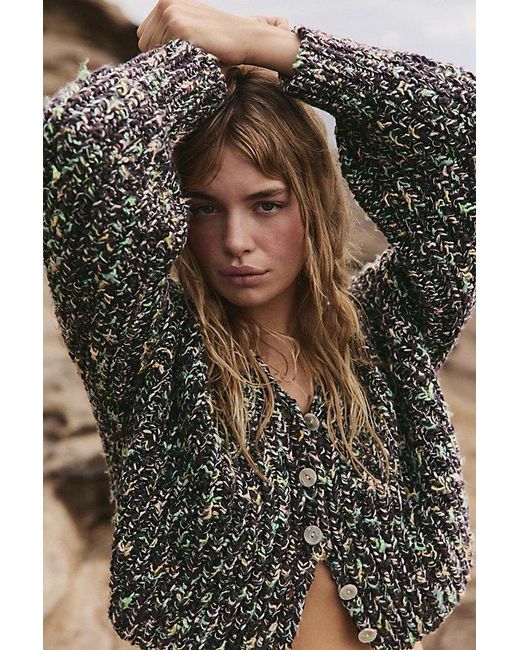 Free People Black Flea Market Cardi