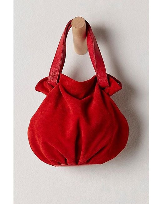 Free People Red Suki Mini Tote