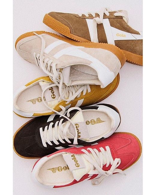 tobacco gola Harrier Suede Ecru Mens Lace Up Sneakers they feature textile linings and insoles for a cosy feel with every step Gola Classics Tornado Lace Up