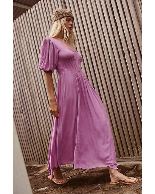 free-est Brown Teyana Maxi Dress By