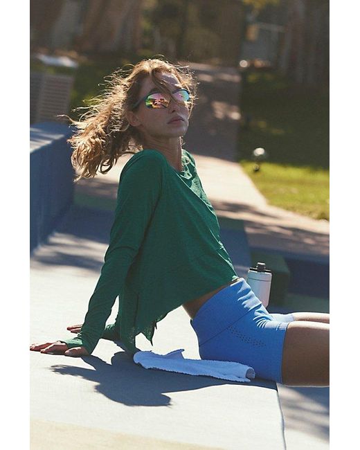 Fp Movement Green Tempo Long Sleeve Tee