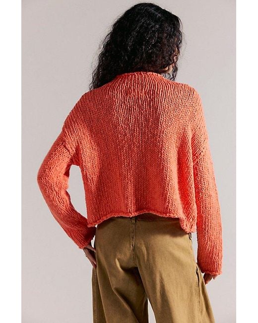 Free People Red Opal Rollneck Knit Jumper