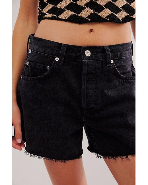 Citizens of Humanity Black Annabelle Long Shorts