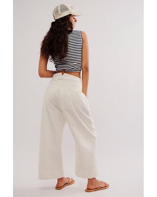 Free People Natural Sweet Talk Chino Trousers